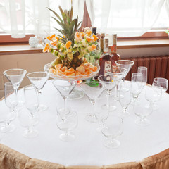 Wedding table setting