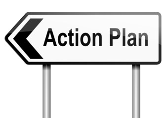 Action plan concept.