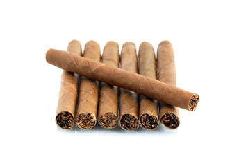 Cigars On White