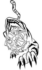 Tiger Ripping through tattoo