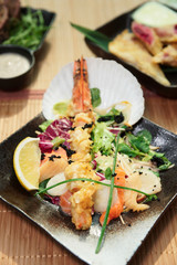 Asian style seafood dish