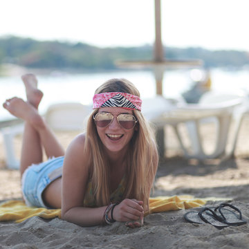 am Strand