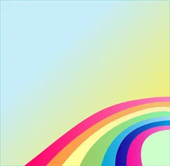 Zelfklevend Fotobehang Dit is regenboog, daarboven jouw tekst © geshanya971