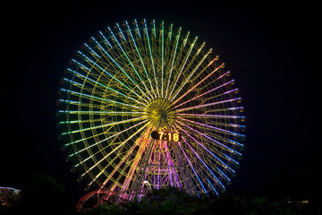 Fototapeta premium Ferris Wheel at night.