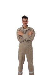 Handwerker stehend mit Werkzeug