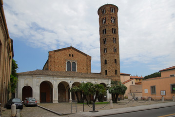 Fototapeta premium New St.Apollinaris Church with the round bell tower
