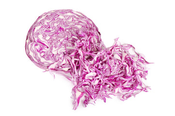 The red cabbage isolated