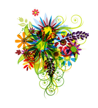 Floral bouquet for your design
