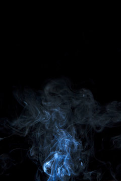 smoke on black background