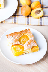Apricot sponge cake