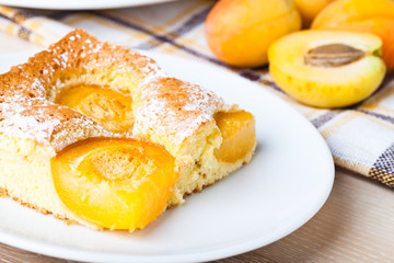 Apricot sponge cake