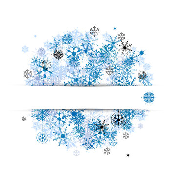 Winter banner with place for your text