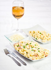 Tortellini whit bacon