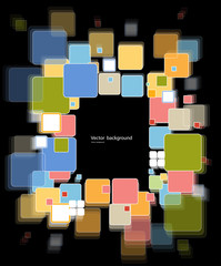 abstract cube technology Design vector background