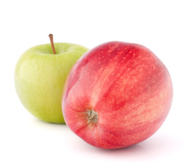 Red and green apple