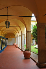 Italy Ravenna, Augustinian monks monastery portico