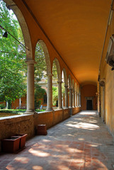 Italy Ravenna, Classense library old portico