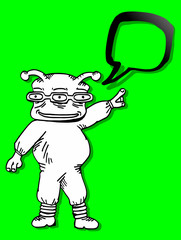 Comic alien