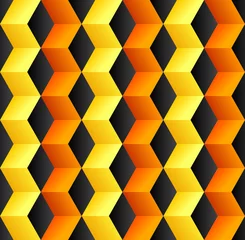 Fotobehang Zigzag Abstracte kubus kleurrijke achtergrond