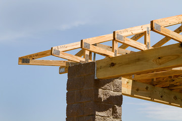 Fototapeta premium Truss Roof Construction