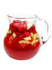 punch cocktail drink with fruit