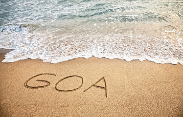 Goa on the sand - obrazy, fototapety, plakaty