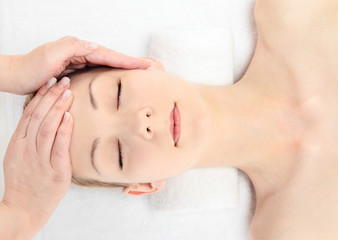Obraz na płótnie Canvas エステ　Head massage