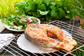 grilled salmon