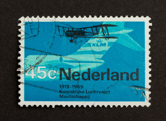 HOLLAND - CIRCA 1960: Stamp printed in the Netherlands