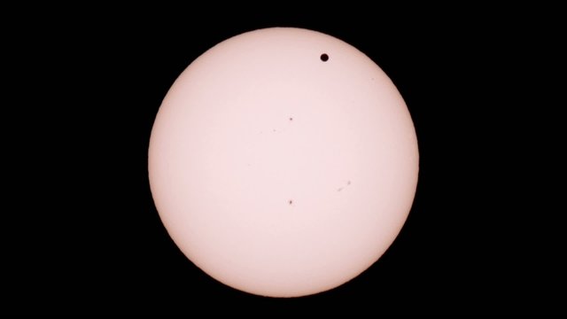 Passage of Venus across the disk of the Sun 06.06.2012