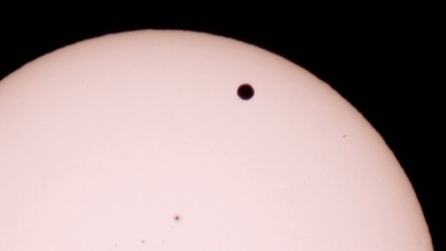 Passage of Venus across the disk of the Sun 06.06.2012