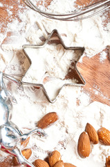 Baking cookies and biscuits. Preparing for Christmas
