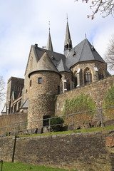 Fototapeta na wymiar Olpe, Sauerland, Kościół św Marcina, Anioł Wieża
