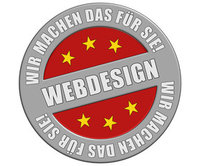 Schild graurot rund rt wmdfs WEBDESIGN