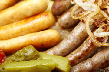 different kinds of sausages