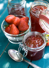 Frische Erdbeermarmelade