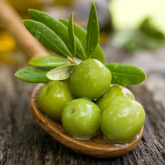 Papier peint adhésif Entrée olives fraîches