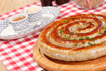 Grilled sausages