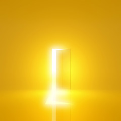 光が射し込むドア