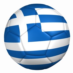 3d balón bandera grecia