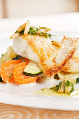 fish with vegetables