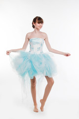 Naklejka premium Photo young and beautiful ballerina