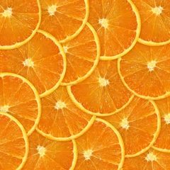 Fototapeten Orangenscheiben Hintergrund © ronstik