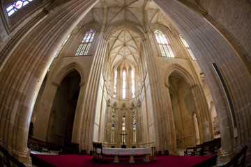 Fototapeta premium interior of Santa Maria da Vitoria Monastery,Batalha,Portugal
