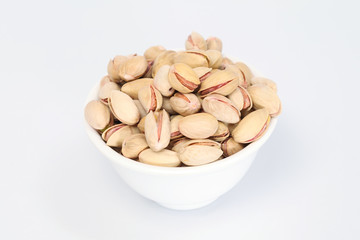 Bowl of pistachio nuts