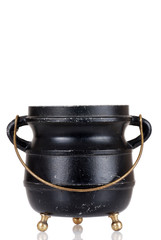 Old black cauldron