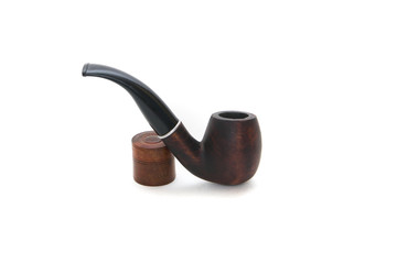 Pipe for tobacco on isolated background