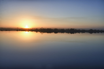 Fototapeta premium sunrise at merritt-island, florida