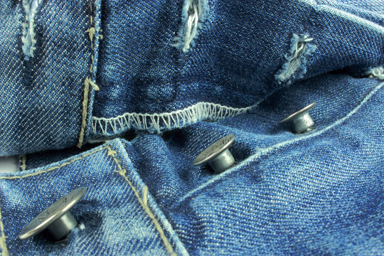Braguette de jeans déboutonnée