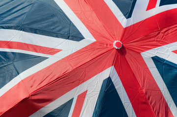 british union flag printed on an umbrella